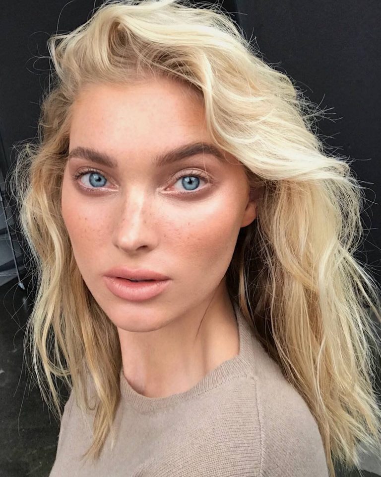 Elsa Hosk No Makeup Natural Look. 