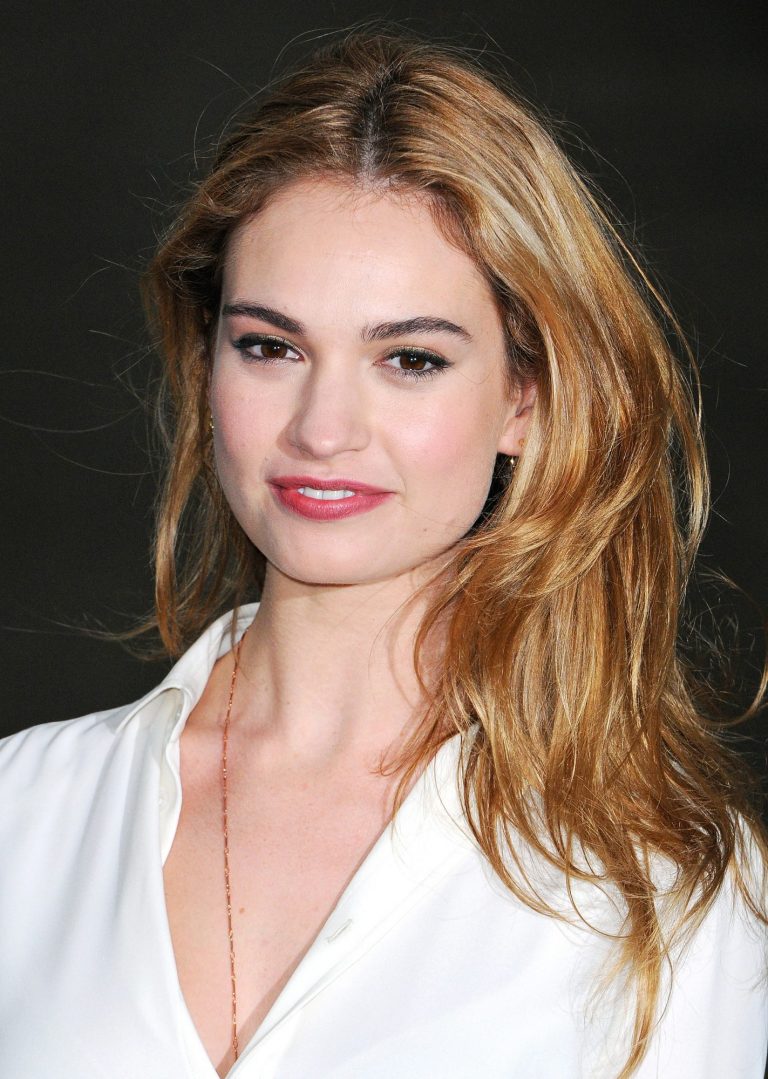 Lily James No Makeup