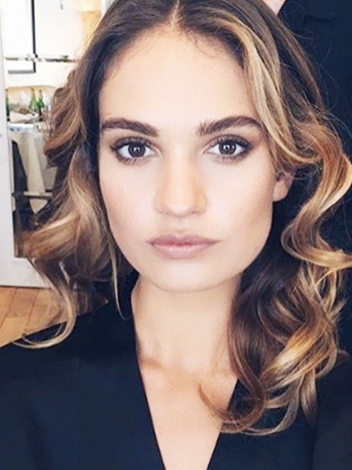 Lily James No Makeup Natural Look