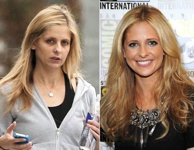 Sarah Michelle Gellar Makeup-Free