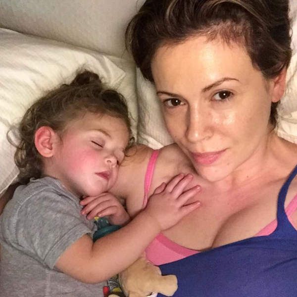 Alyssa Milano Makeup-Free