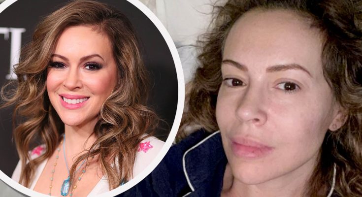 Alyssa Milano Without Cosmetics