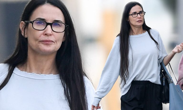 Demi Moore Makeup-Free