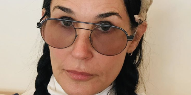 Demi Moore No Makeup Natural Look