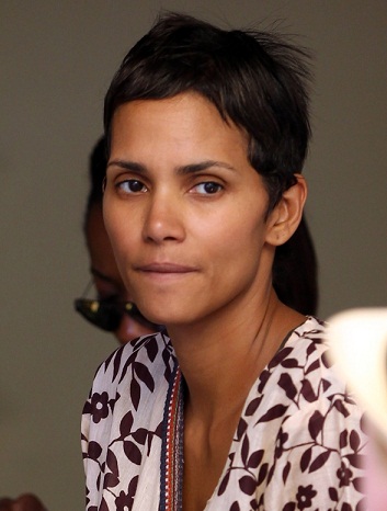 Halle Berry Makeup-Free