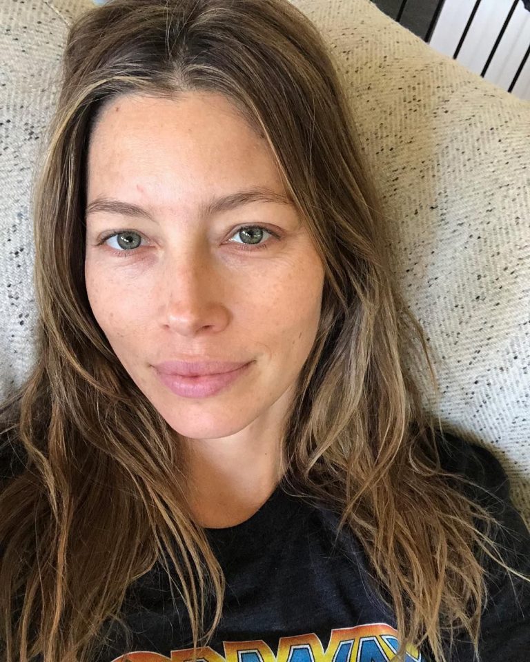 Jessica Biel No Makeup Natural Look