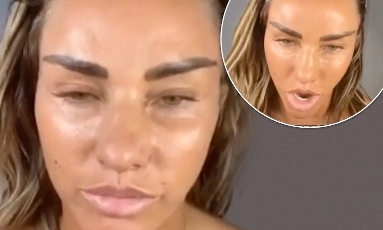 Katie Price Makeup-Free