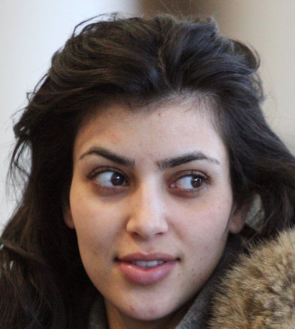 Kim Kardashian Without Makeup